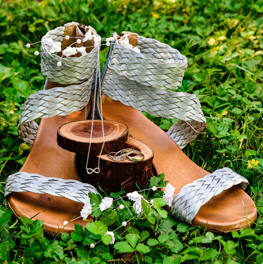 Sundance Bonaire Sandals 38 Blue Strappy Heels